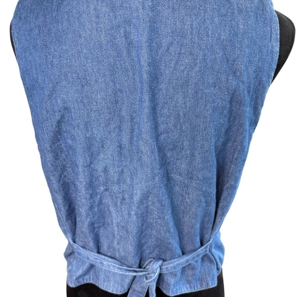 Karen Scott Blue Vest Jackets & Coats - Picture 4 of 8